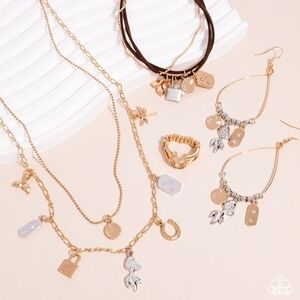 Elegant Gold and Silver Jewelry Set